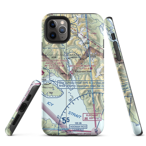 Excursion Inlet Seaplane Base (EXI) VFR Sectional  Tough iPhone Case