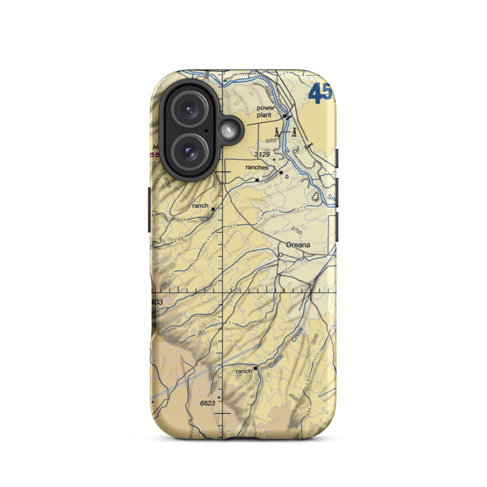Ez Lope Ranch Airport (0ID5) VFR Sectional  Tough iPhone Case iPhone 16 model shown