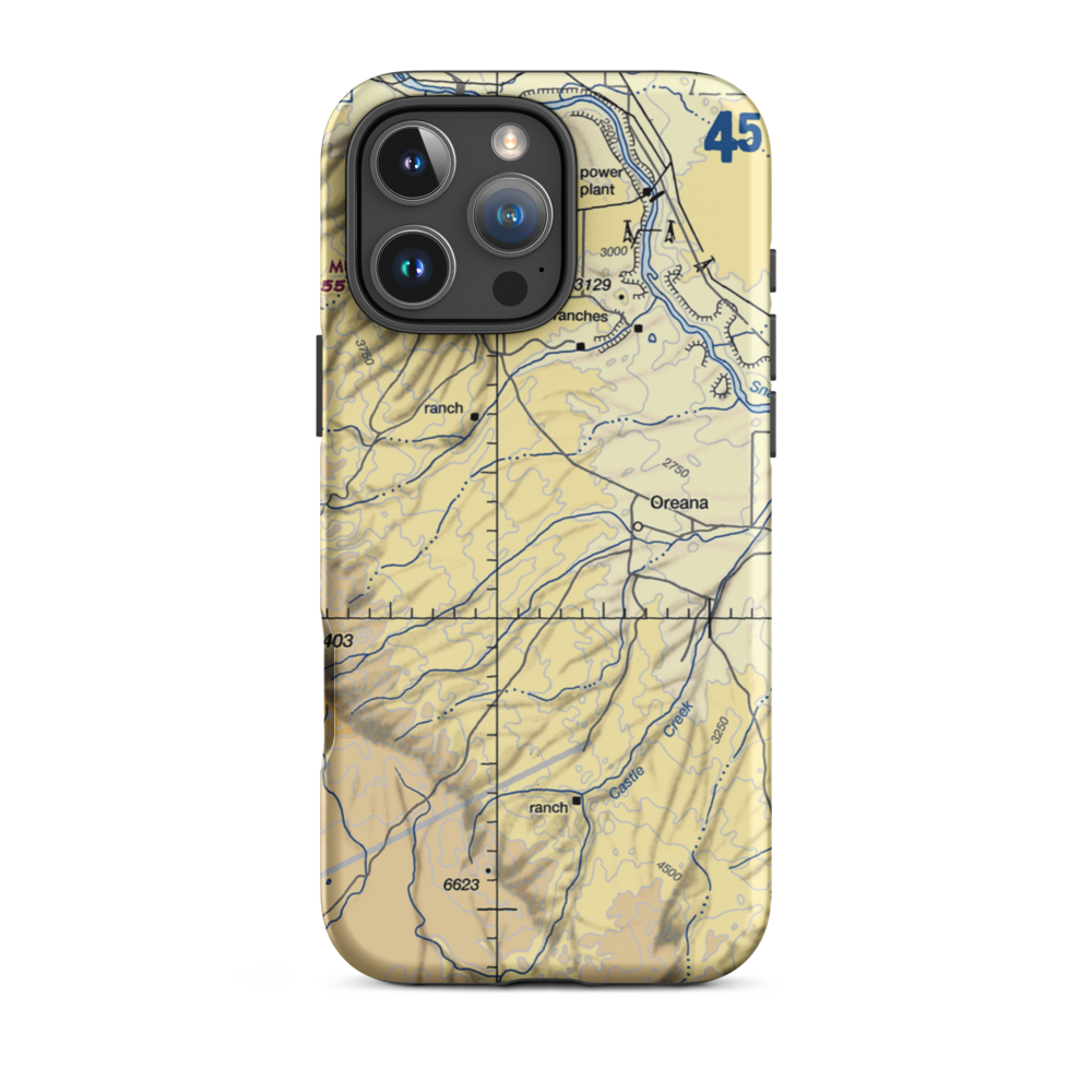 Ez Lope Ranch Airport (0ID5) VFR Sectional  Tough iPhone Case iPhone 16 Pro Max model shown