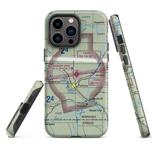 Fairbury Municipal Airport (FBY) VFR Sectional  Tough iPhone Case