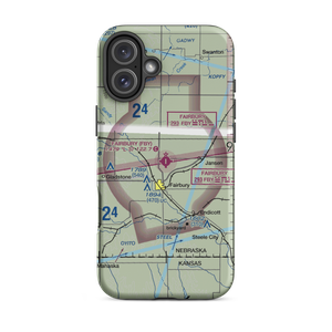 Fairbury Municipal Airport (FBY) VFR Sectional  Tough iPhone Case