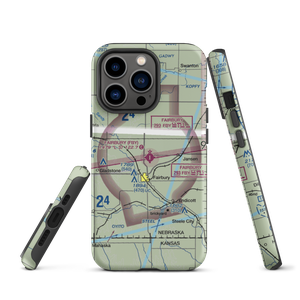 Fairbury Municipal Airport (FBY) VFR Sectional  Tough iPhone Case