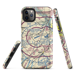 Fairchild Air Force Base (SKA) VFR Sectional  Tough iPhone Case