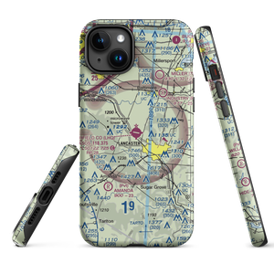 Fairfield County Airport (LHQ) VFR Sectional  Tough iPhone Case