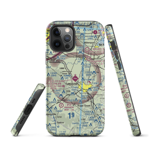 Fairfield County Airport (LHQ) VFR Sectional  Tough iPhone Case