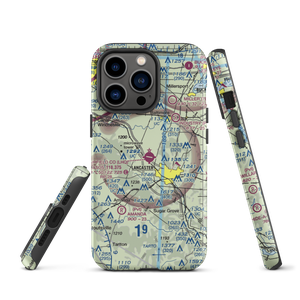 Fairfield County Airport (LHQ) VFR Sectional  Tough iPhone Case