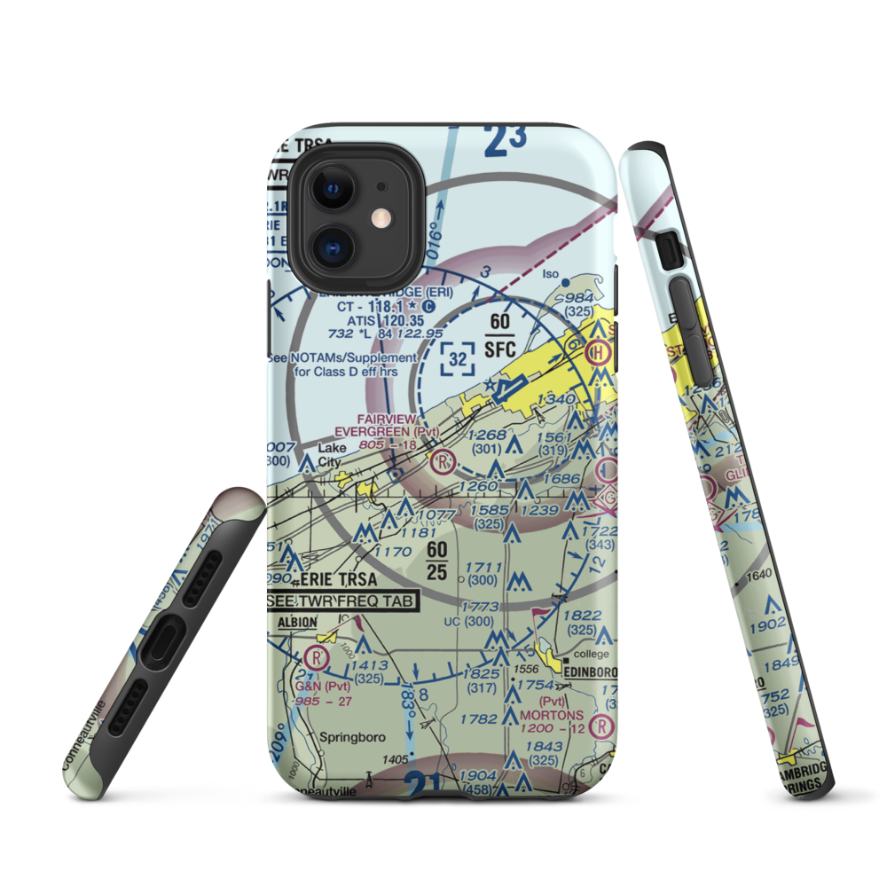 Fairview Evergreen Airport (PN18) VFR Sectional  Tough iPhone Case iPhone 11 model shown