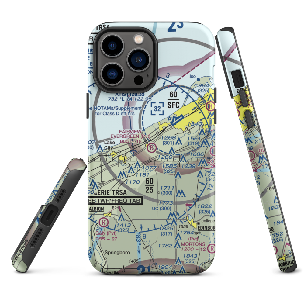 Fairview Evergreen Airport (PN18) VFR Sectional  Tough iPhone Case iPhone 13 Pro Max model shown