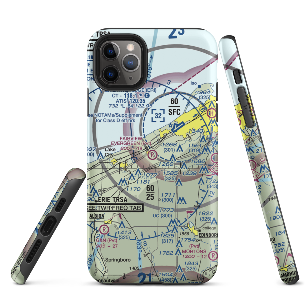 Fairview Evergreen Airport (PN18) VFR Sectional  Tough iPhone Case iPhone 11 Pro Max model shown