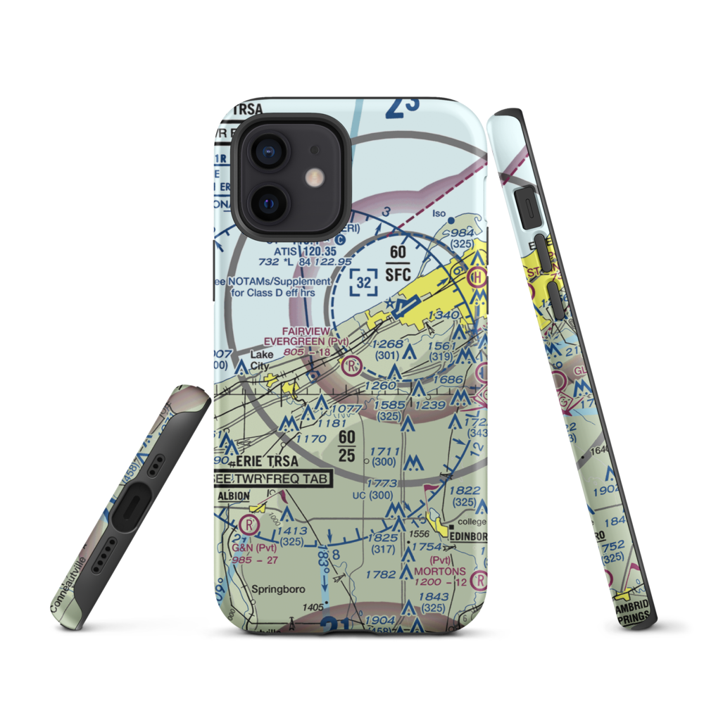 Fairview Evergreen Airport (PN18) VFR Sectional  Tough iPhone Case iPhone 12 model shown
