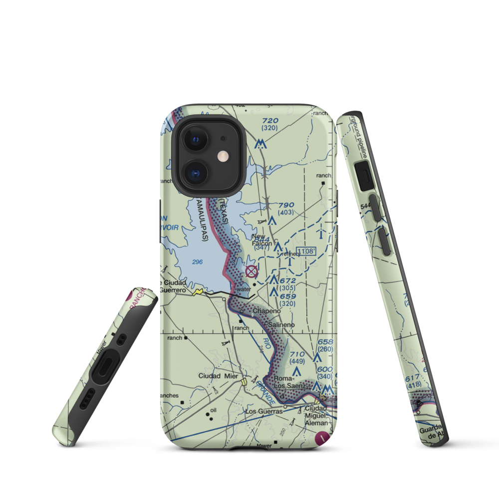 Falcon State Airport (FAL) VFR Sectional  Tough iPhone Case iPhone 12 mini model shown