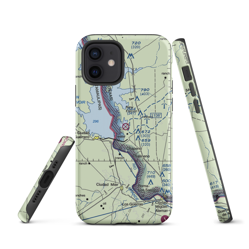 Falcon State Airport (FAL) VFR Sectional  Tough iPhone Case iPhone 12 model shown