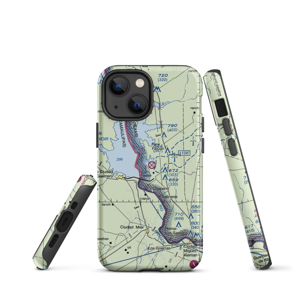 Falcon State Airport (FAL) VFR Sectional  Tough iPhone Case iPhone 13 mini model shown