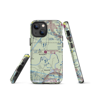 Falconhead Airport (37K) VFR Sectional  Tough iPhone Case