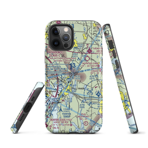 Fall River Airport (FLR) VFR Sectional  Tough iPhone Case