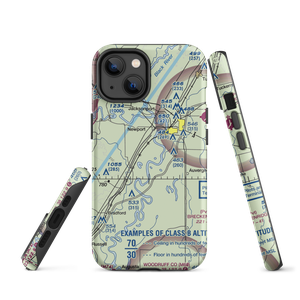 Falwell Base (US-0460) VFR Sectional  Tough iPhone Case