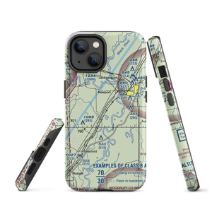 Falwell Railroad Field (FALRR) VFR Sectional  Tough iPhone Case