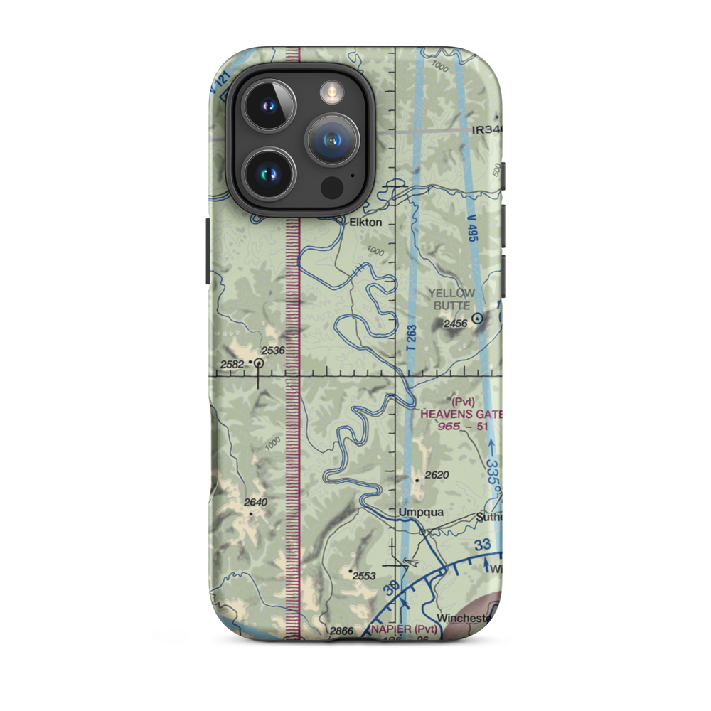 Farm Yard Field (94OR) VFR Sectional  Tough iPhone Case iPhone 16 Pro Max model shown