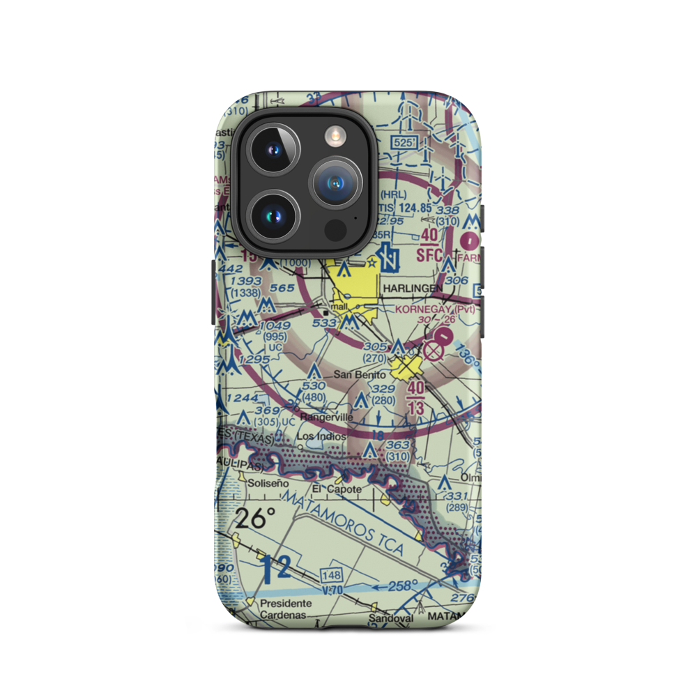 Farmer's Co-Op Airport (US-0235) VFR Sectional  Tough iPhone Case iPhone 16 Pro model shown