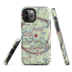 Farmville Regional Airport (FVX) VFR Sectional  Tough iPhone Case