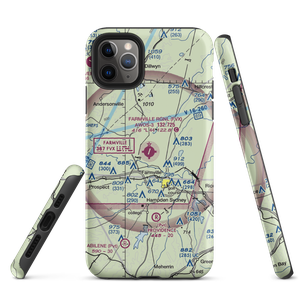 Farmville Regional Airport (FVX) VFR Sectional  Tough iPhone Case