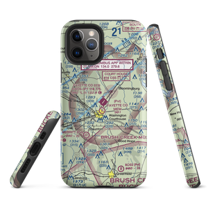 Fayette County Airport (I23) VFR Sectional  Tough iPhone Case