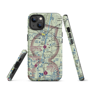 Fayetteville Municipal Airport (FYM) VFR Sectional  Tough iPhone Case