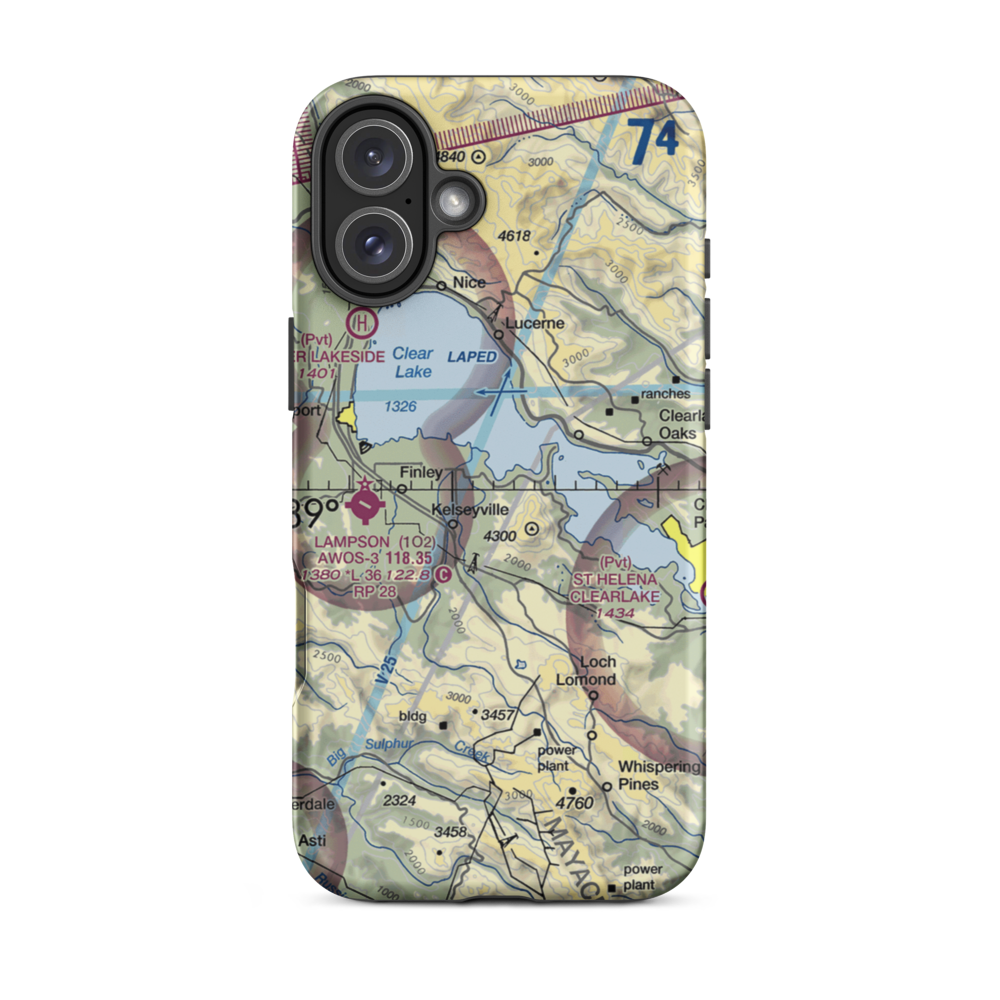Ferndale Resort Seaplane Base (CN20) VFR Sectional  Tough iPhone Case iPhone 16 Plus model shown