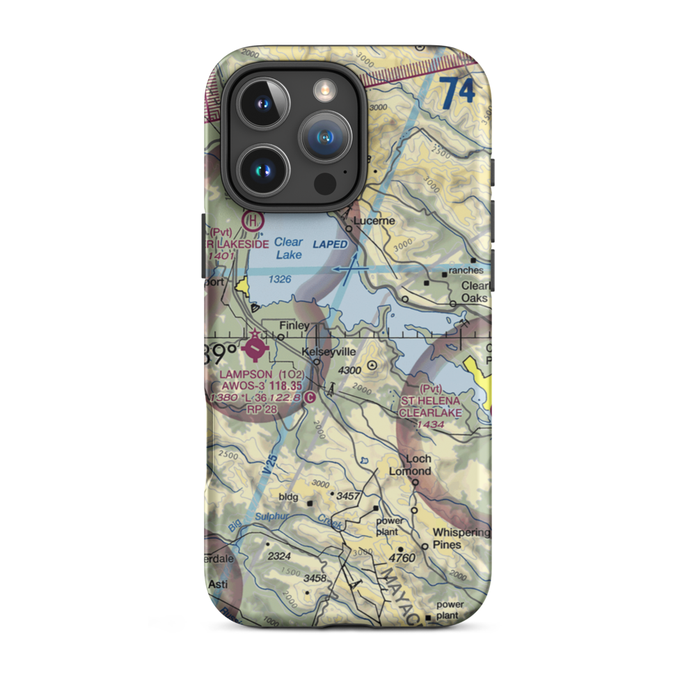 Ferndale Resort Seaplane Base (CN20) VFR Sectional  Tough iPhone Case iPhone 16 Pro Max model shown