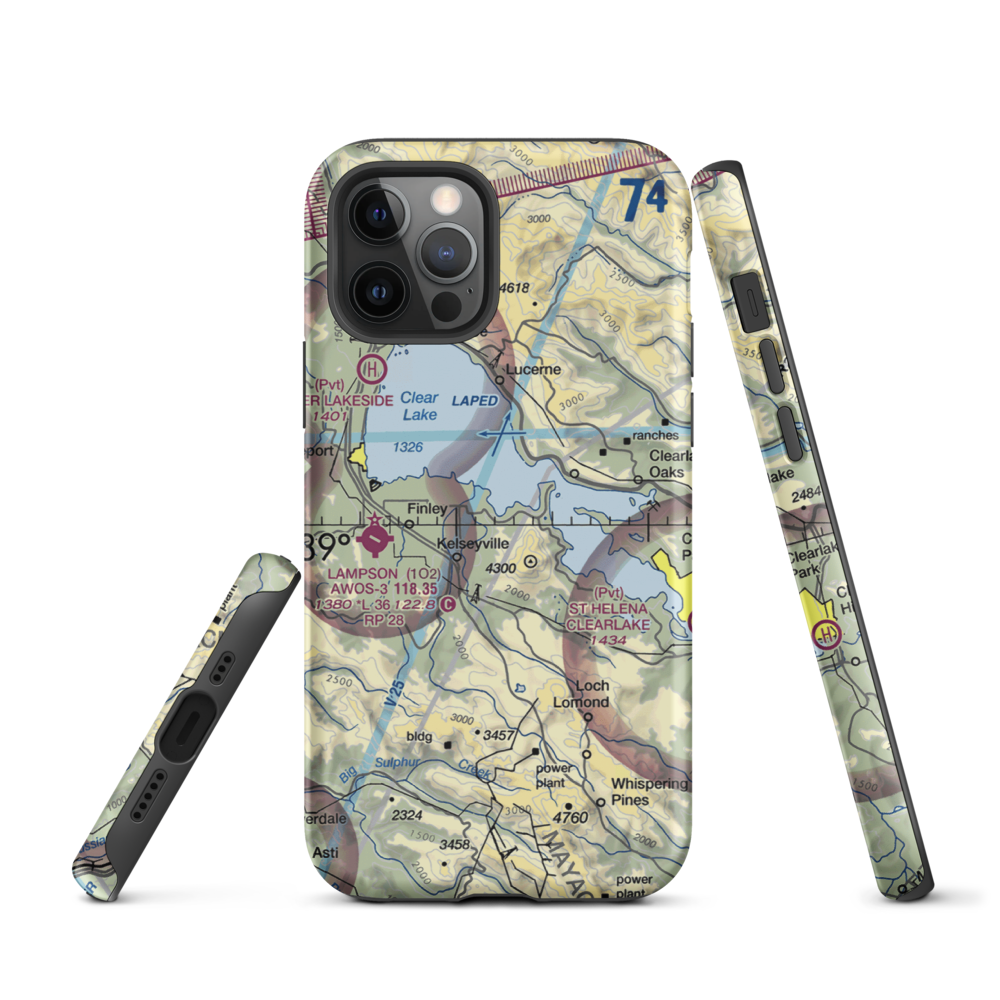Ferndale Resort Seaplane Base (CN20) VFR Sectional  Tough iPhone Case iPhone 12 Pro model shown