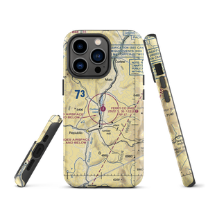 Ferry County Airport (R49) VFR Sectional  Tough iPhone Case