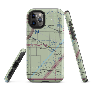 Fessenden Municipal Airport (D24) VFR Sectional  Tough iPhone Case