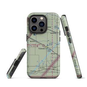 Fessenden Municipal Airport (D24) VFR Sectional  Tough iPhone Case