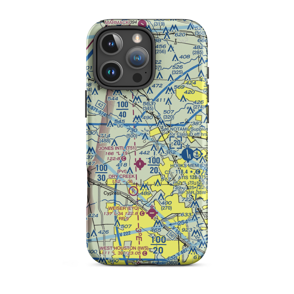 Field's Field (7TA0) VFR Sectional  Tough iPhone Case iPhone 16 Pro Max model shown