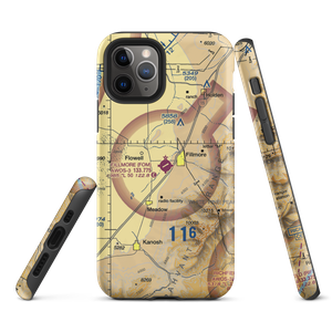 Fillmore Municipal Airport (FOM) VFR Sectional  Tough iPhone Case