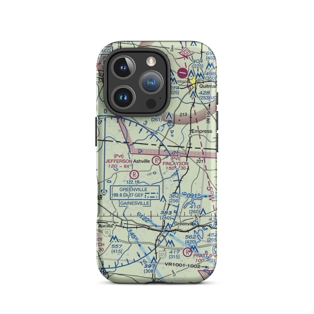 Finlayson Farm Airport (9FL8) VFR Sectional  Tough iPhone Case iPhone 16 Pro model shown