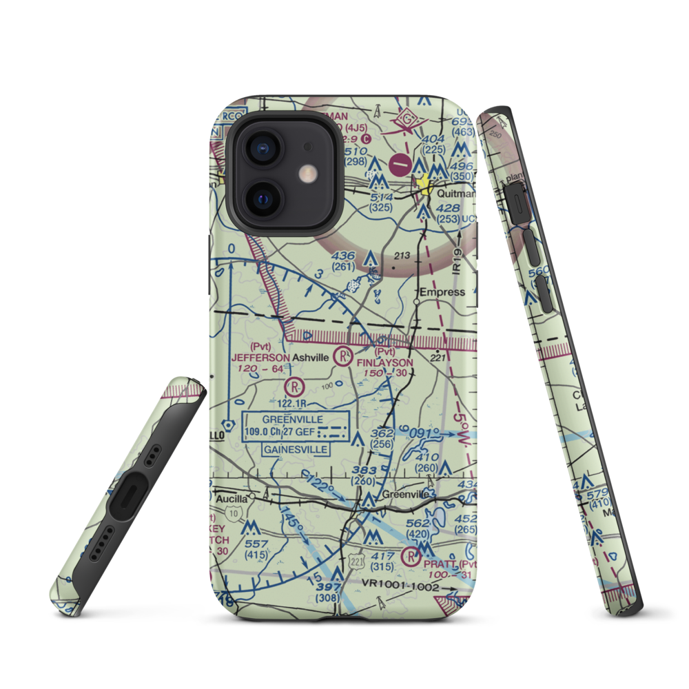 Finlayson Farm Airport (9FL8) VFR Sectional  Tough iPhone Case iPhone 12 model shown