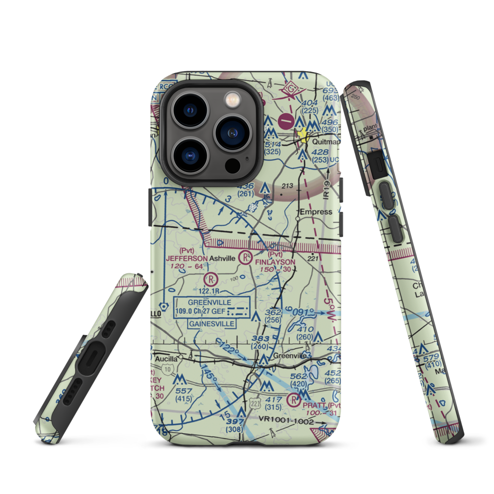 Finlayson Farm Airport (9FL8) VFR Sectional  Tough iPhone Case iPhone 13 Pro model shown