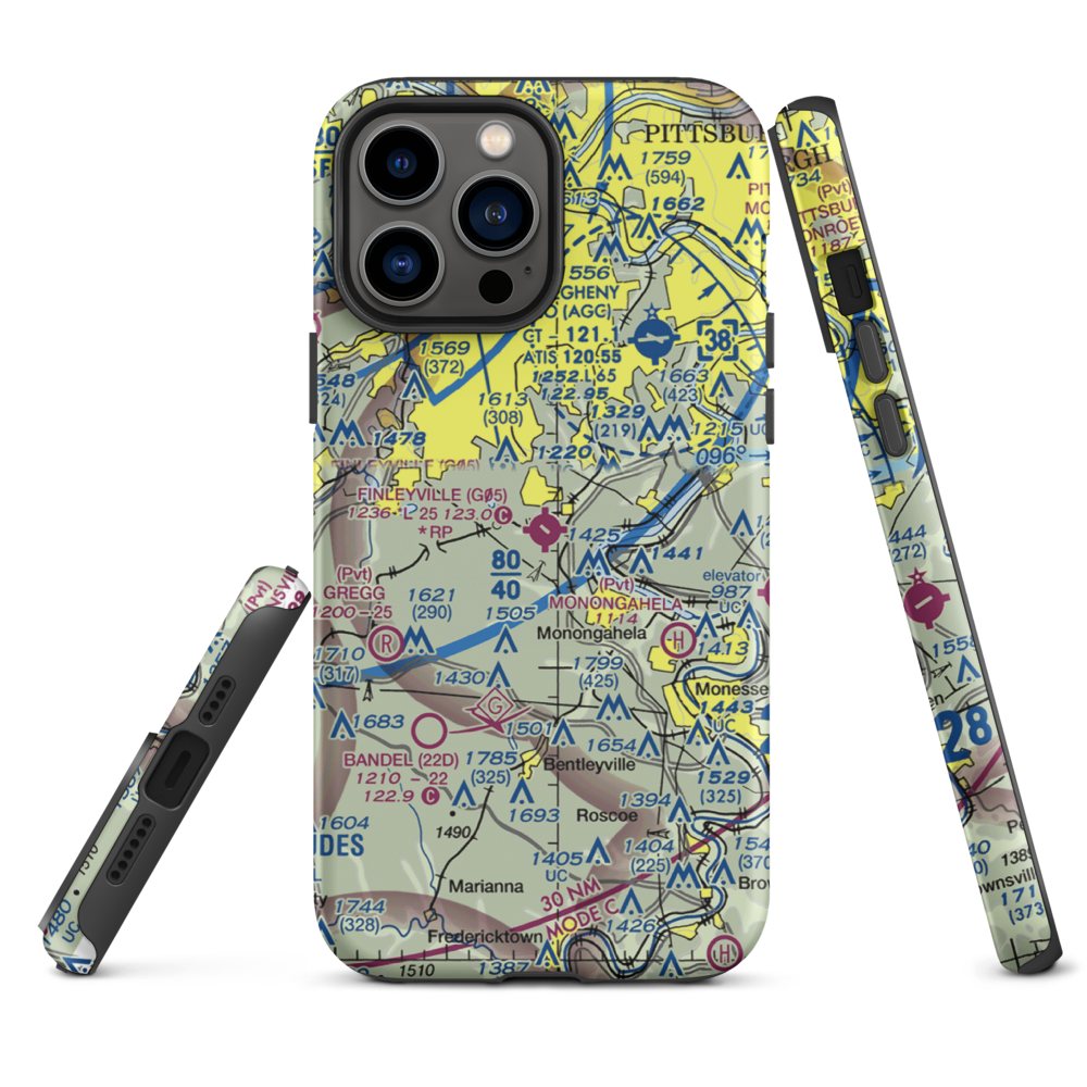 Finleyville Airpark (G05) VFR Sectional  Tough iPhone Case iPhone 13 Pro Max model shown