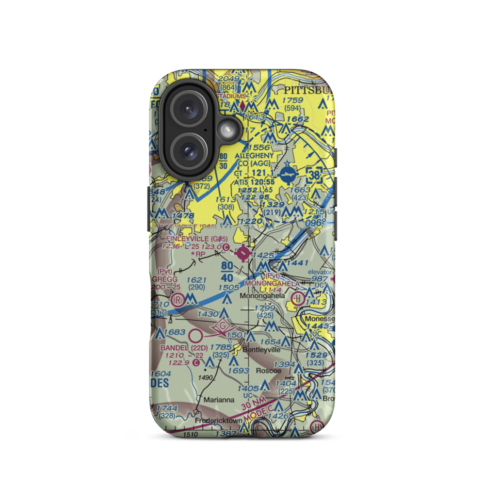 Finleyville Airpark (G05) VFR Sectional  Tough iPhone Case iPhone 16 model shown