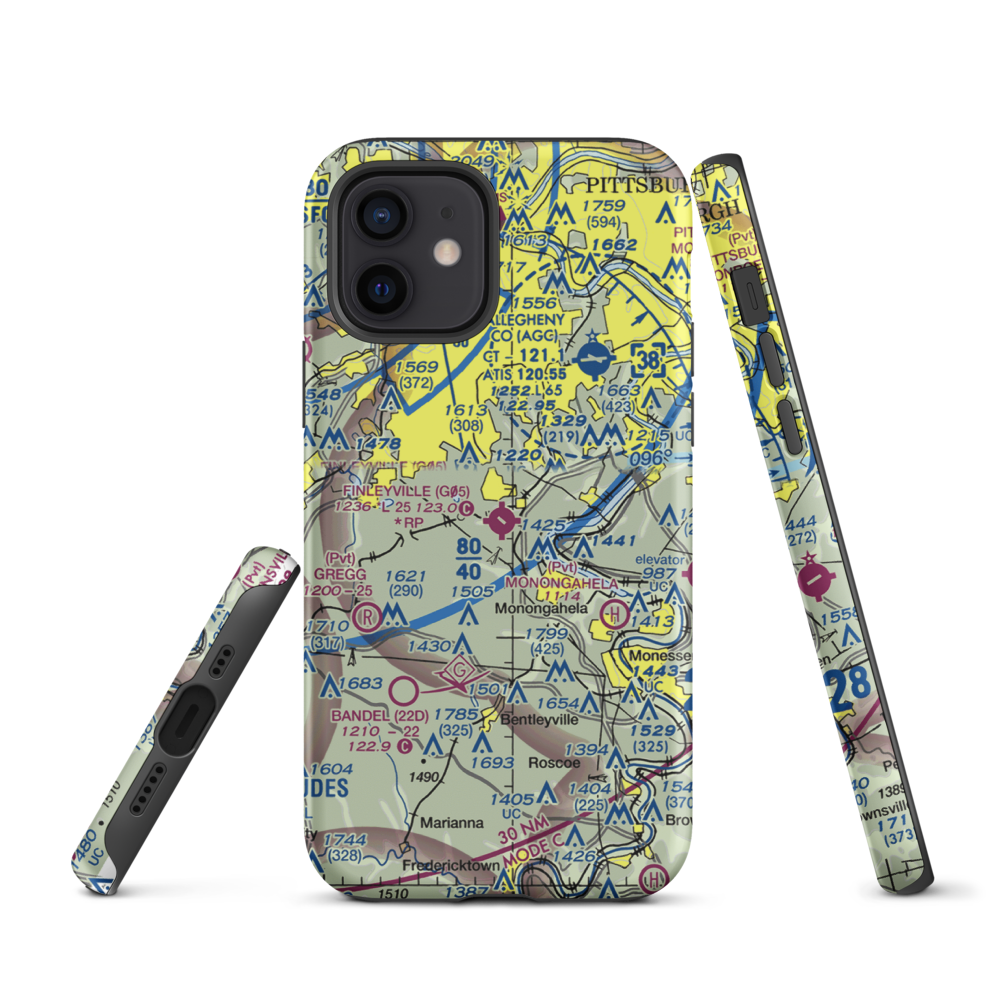 Finleyville Airpark (G05) VFR Sectional  Tough iPhone Case iPhone 12 model shown