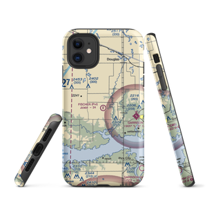 Fischer Private Airport (ND22) VFR Sectional  Tough iPhone Case