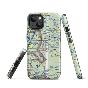 Fischer's RLA Restricted Landing Area (6LL6) VFR Sectional  Tough iPhone Case