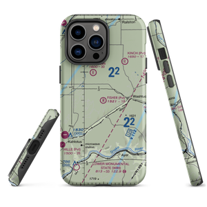 Fisher Ranch Airport (35WA) VFR Sectional  Tough iPhone Case