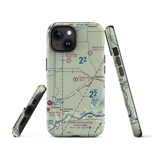 Fisher Ranch Airport (35WA) VFR Sectional  Tough iPhone Case