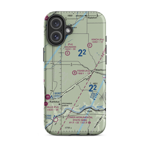 Fisher Ranch Airport (35WA) VFR Sectional  Tough iPhone Case