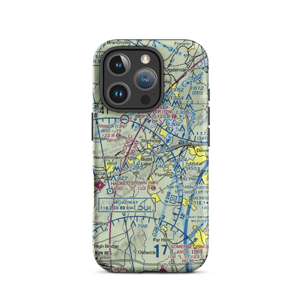 Fla-Net Airport (0NJ5) VFR Sectional  Tough iPhone Case iPhone 16 Pro model shown