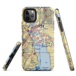 Flathead Lake Sky Ranch Airport (MT95) VFR Sectional  Tough iPhone Case
