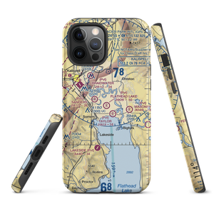 Flathead Lake Sky Ranch Airport (MT95) VFR Sectional  Tough iPhone Case