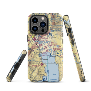 Flathead Lake Sky Ranch Airport (MT95) VFR Sectional  Tough iPhone Case